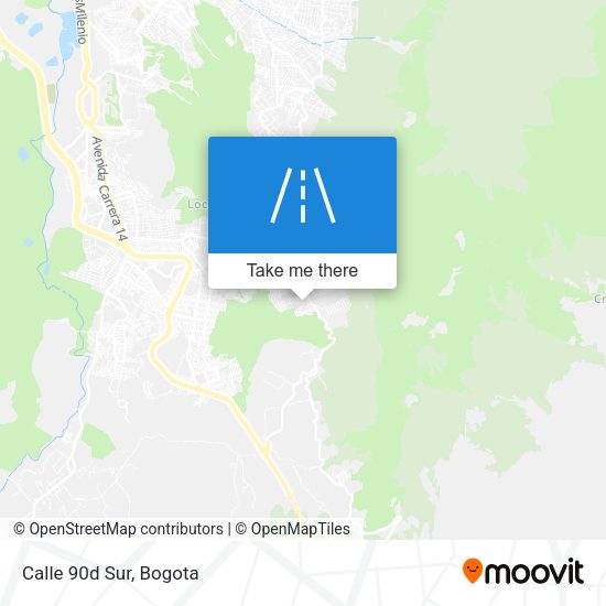 Mapa de Calle 90d Sur