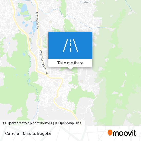 Mapa de Carrera 10 Este