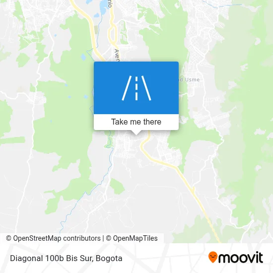 Diagonal 100b Bis Sur map