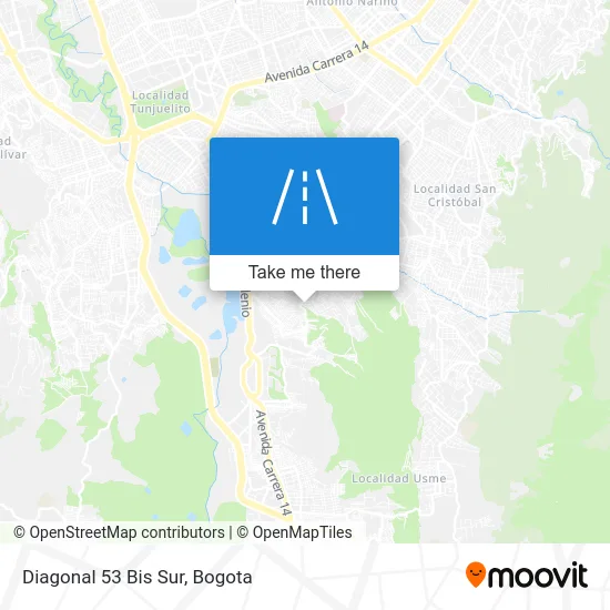 Diagonal 53 Bis Sur map