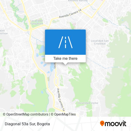 Mapa de Diagonal 53a Sur