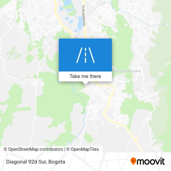Mapa de Diagonal 92d Sur