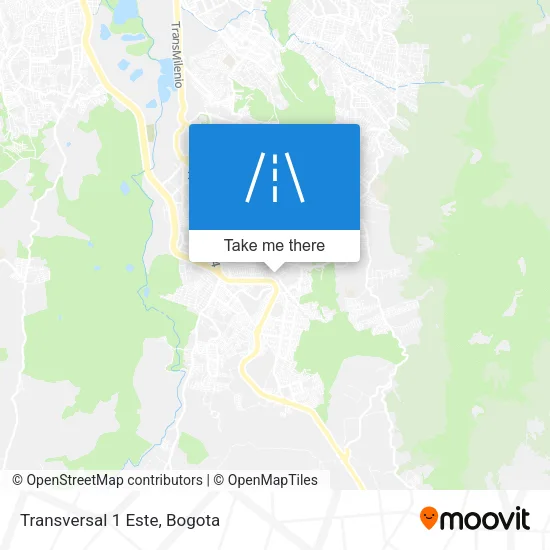 Mapa de Transversal 1 Este