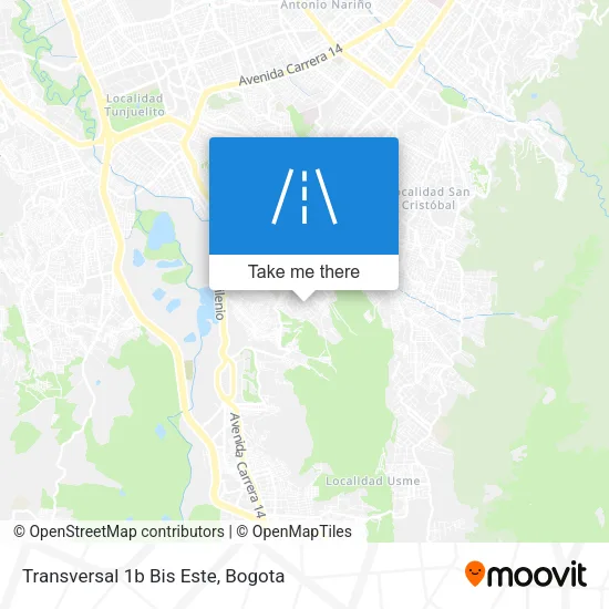 Mapa de Transversal 1b Bis Este
