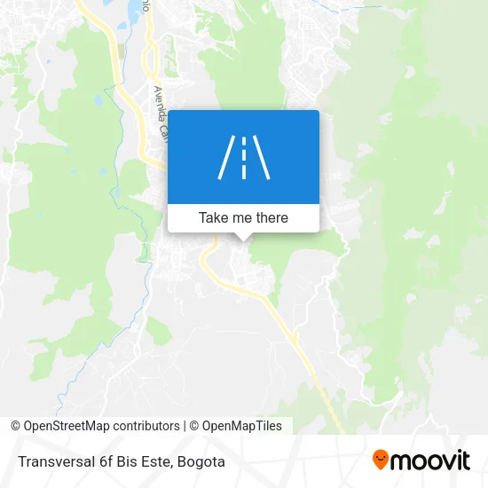 Mapa de Transversal 6f Bis Este