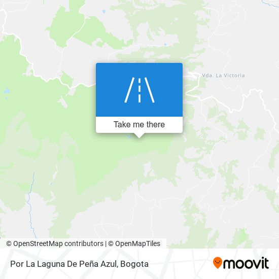 Por La Laguna De Peña Azul map