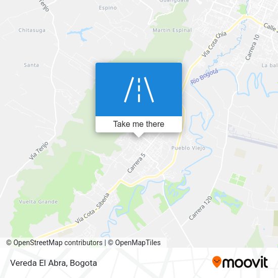Mapa de Vereda El Abra
