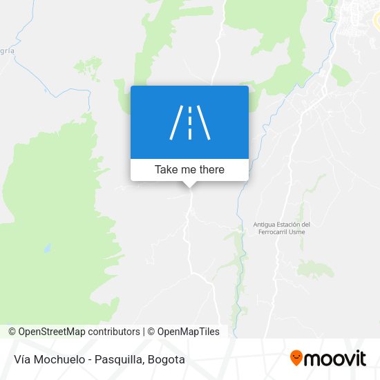 Vía Mochuelo - Pasquilla map