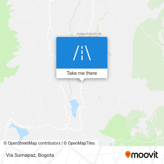 Mapa de Vía Sumapaz