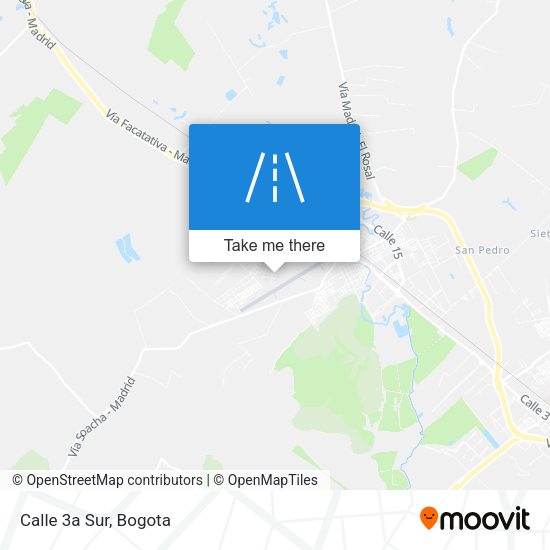 Mapa de Calle 3a Sur