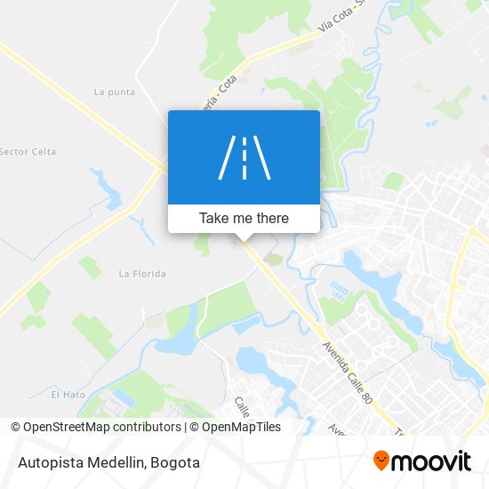 Autopista Medellin map