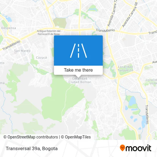Mapa de Transversal 39a