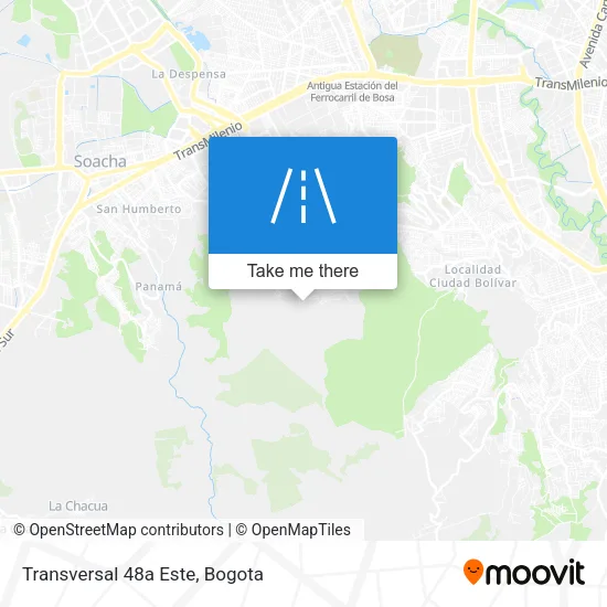 Mapa de Transversal 48a Este