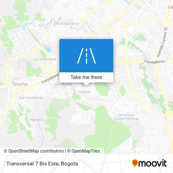 Mapa de Transversal 7 Bis Este