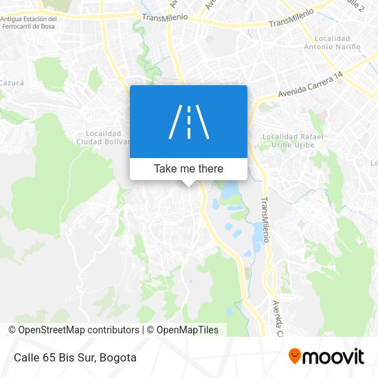 Mapa de Calle 65 Bis Sur