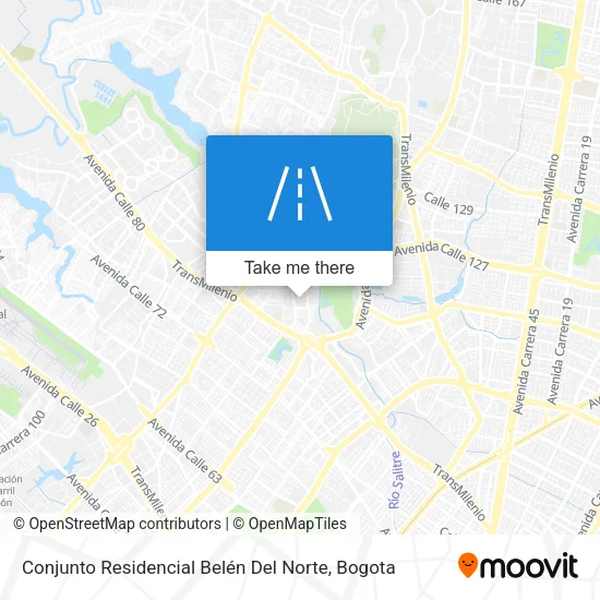 Mapa de Conjunto Residencial Belén Del Norte