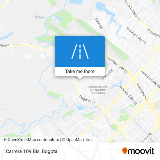 Mapa de Carrera 109 Bis