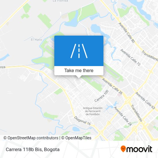 Mapa de Carrera 118b Bis