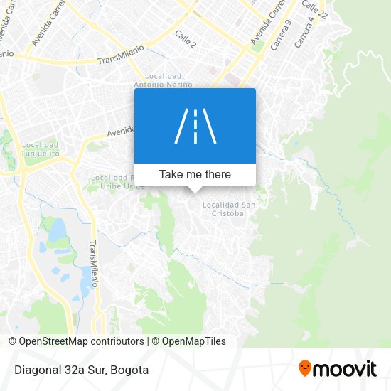 Mapa de Diagonal 32a Sur
