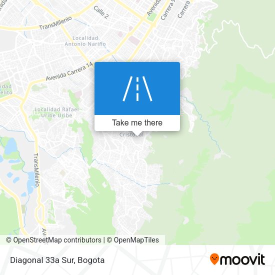 Mapa de Diagonal 33a Sur