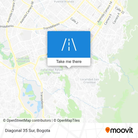 Diagonal 35 Sur map