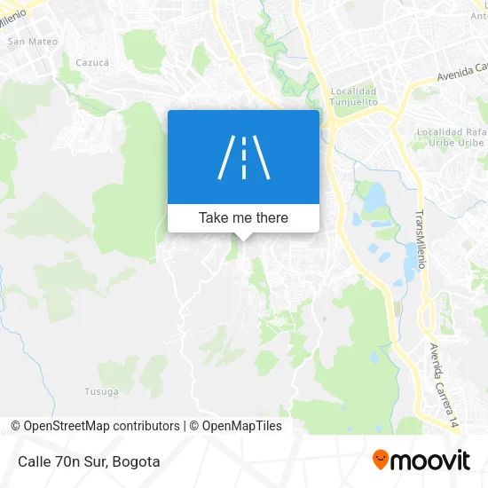 Mapa de Calle 70n Sur