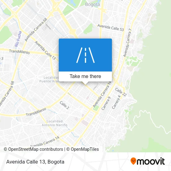 Avenida Calle 13 map