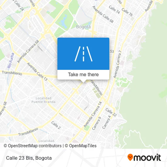 Calle 23 Bis map