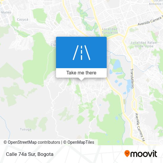Mapa de Calle 74a Sur