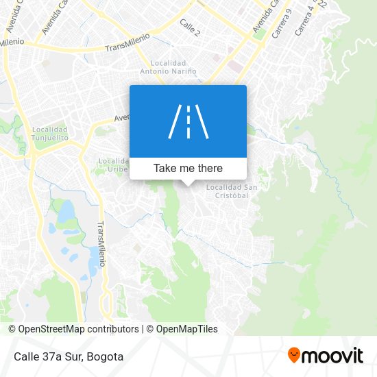 Mapa de Calle 37a Sur
