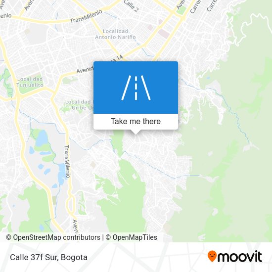 Mapa de Calle 37f Sur
