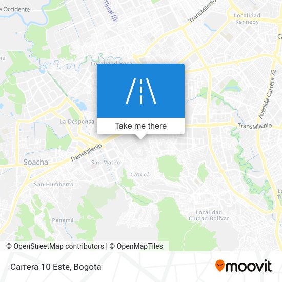 Mapa de Carrera 10 Este