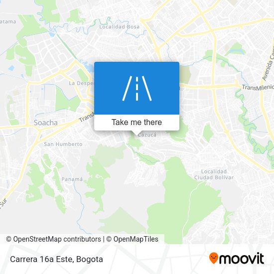 Mapa de Carrera 16a Este