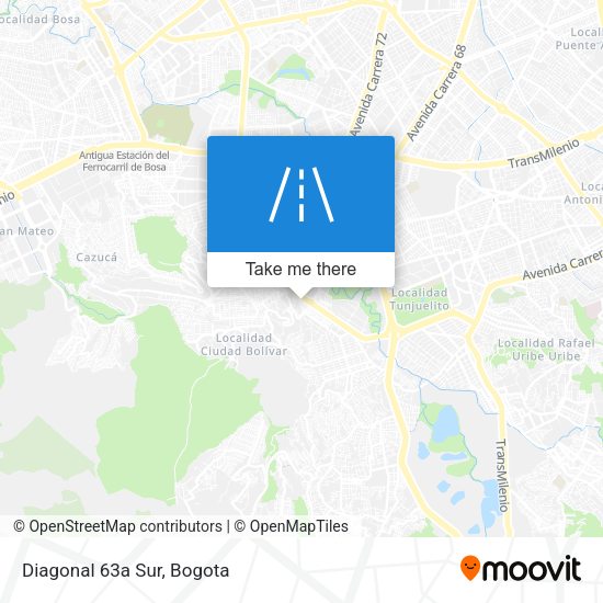 Mapa de Diagonal 63a Sur
