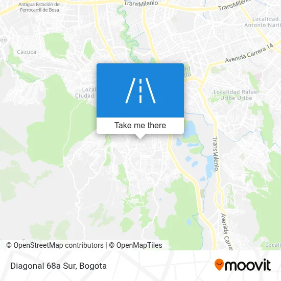 Diagonal 68a Sur map