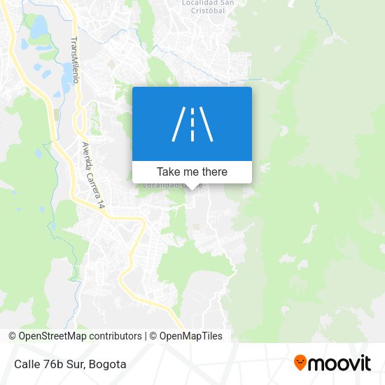 Mapa de Calle 76b Sur