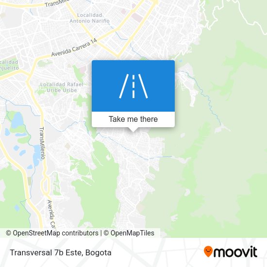 Mapa de Transversal 7b Este