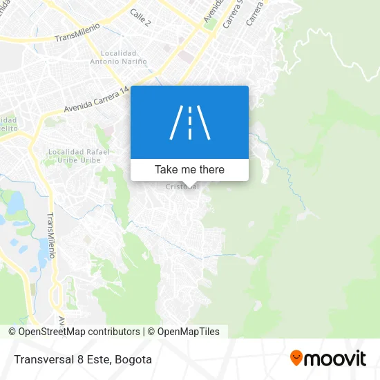 Mapa de Transversal 8 Este