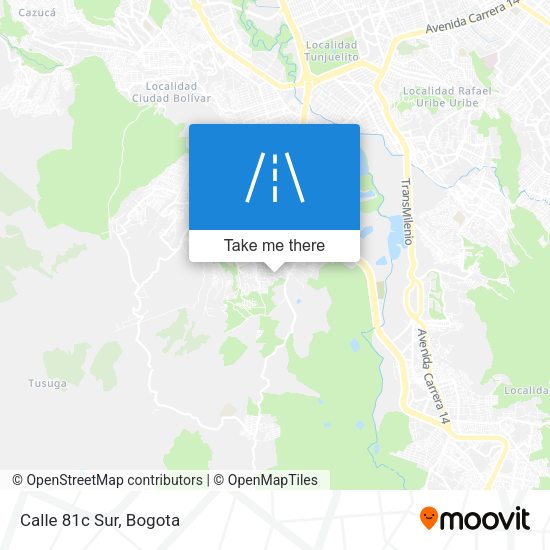 Mapa de Calle 81c Sur