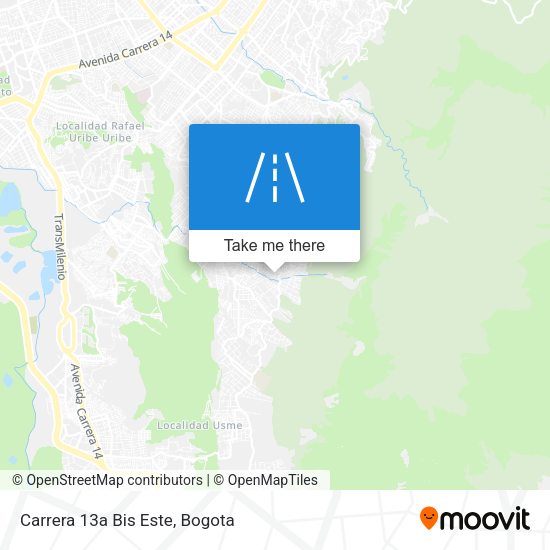 Mapa de Carrera 13a Bis Este