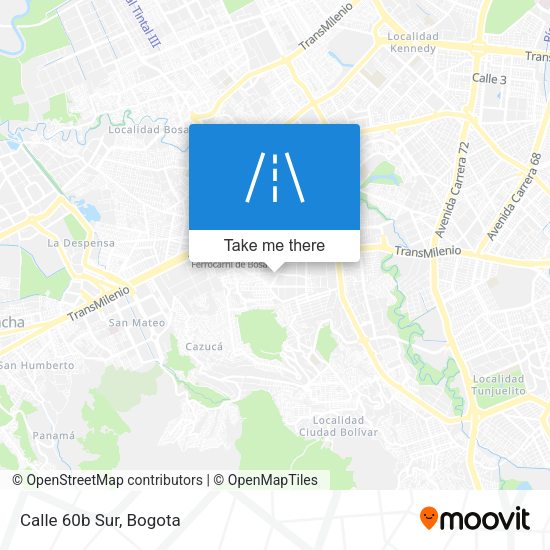 Mapa de Calle 60b Sur