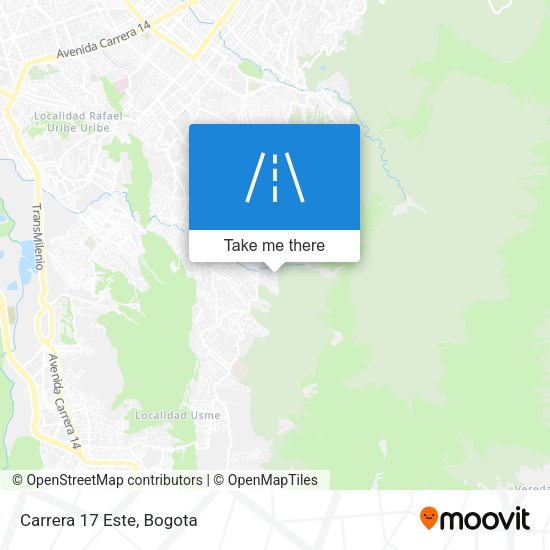 Mapa de Carrera 17 Este