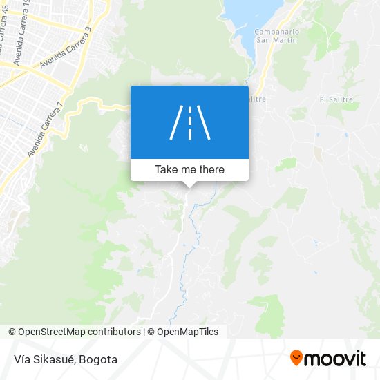 Mapa de Vía Sikasué