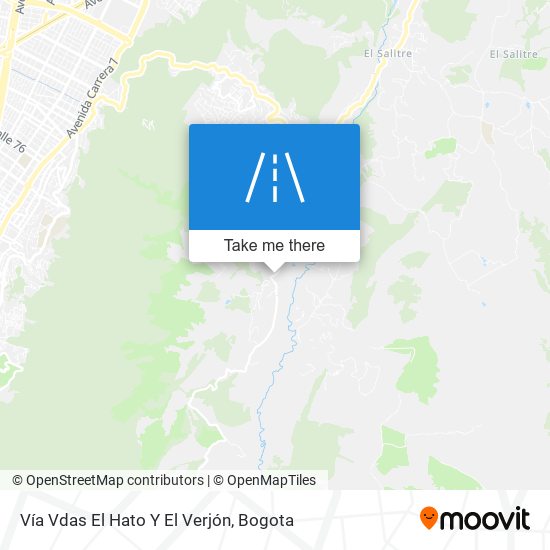 Mapa de Vía Vdas El Hato Y El Verjón
