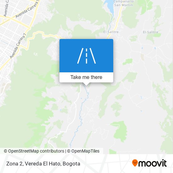 Mapa de Zona 2, Vereda El Hato
