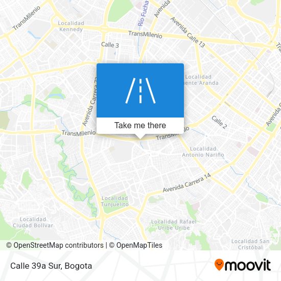 Mapa de Calle 39a Sur