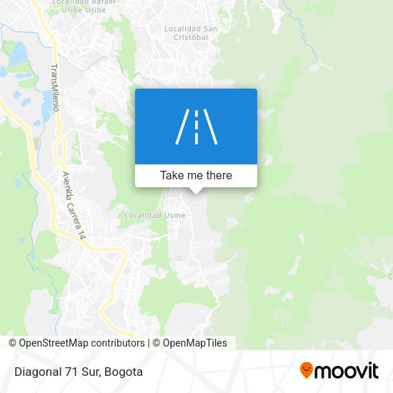Mapa de Diagonal 71 Sur