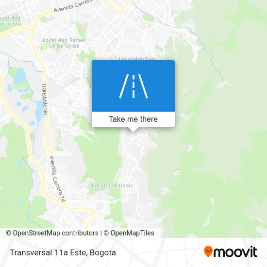 Mapa de Transversal 11a Este