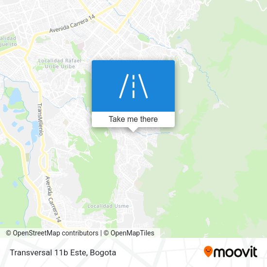 Mapa de Transversal 11b Este