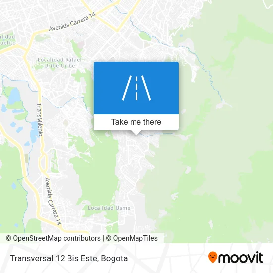Mapa de Transversal 12 Bis Este